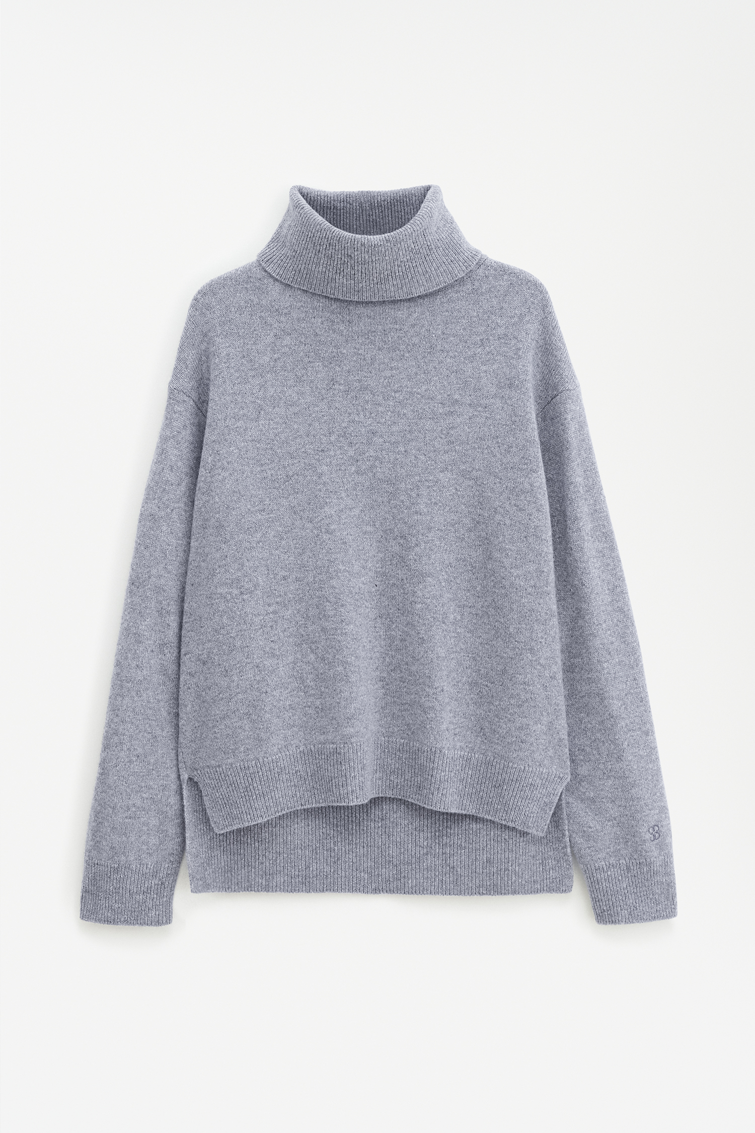 Shop Filippa K Relaxed Turtleneck Sweater In Grey